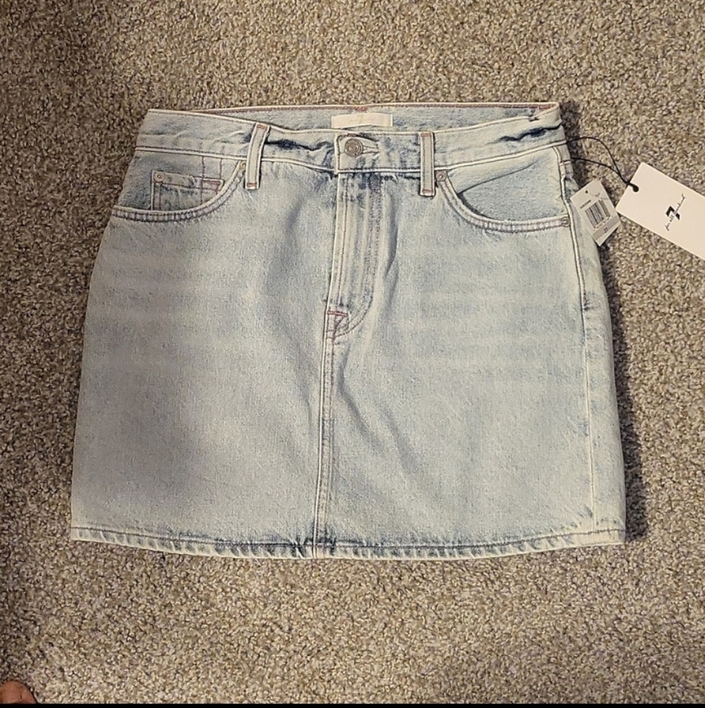 New 7 for All Mankind Denim Skirt
